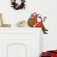 thumbnail image 4 of Fiudx Pegatina Navideña para Puerta, Diseño de Papá Noel y Reno de Madera, Adorno Festivo Pintado a Mano, Decoración Navideña para El Hogar, Duradera y Fácil de Instalar, 1 Juego, 15 X 20 Cm, 4 of 7