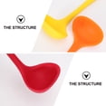 thumbnail image 6 of TABLZONE Set of 4 Translucent Silicone Soup Spoons, Non-Stick, , Assorted Colors for Kitchen and Dining, 6 of 7
