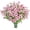 Pink, variant on Outdoor Artificial Daffodils Plants - Fade Proof Faux Violet Plants for All Weather, Porch, Patio, Garden Decor - Hanging Planter Flowers