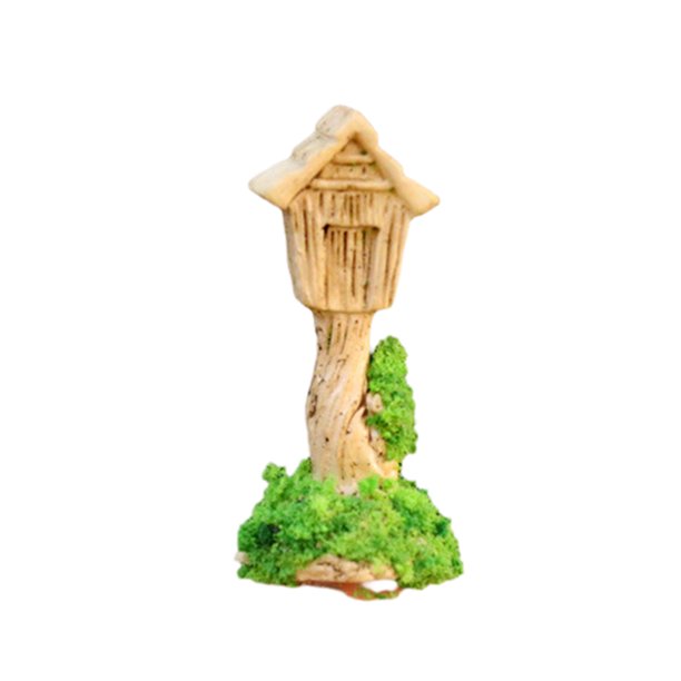 Mini figura de casa de dibujos animados en miniatura, señal de carretera en miniatura, silla, buzón de piedra, estatua de hongo, casa, decoración de jardín de hadas en micro paisaje