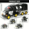 thumbnail image 2 of NICKSUN Toddler Car Toys, Police Truck for Kids 3-5 Years, 5-in-1 Friction Power Vehicle Toy Gift for Toddlers Boys Girls, 2 of 7