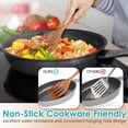 thumbnail image 3 of Wooden Spoons for Cooking, Premium Acacia Wood Kitchen Utensil Set with Holder, 3 of 6