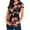 Red, variant on women's maternity nursing tops breastfeeding floral printed top shirt double layer soft short sleeve pregnancy clothes blouse