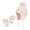 Pink, variant on Baby Toddler Hats and Gloves Set for Kids Winter Knit Earflap Beanie Warm Mitten Fleece Cap 1-6T Girls Boys