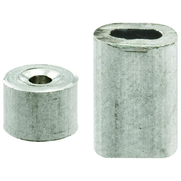 PrimeLine GD 12149 Ferrules and Stops, 1/16Inch, Aluminum,(Pack of 2