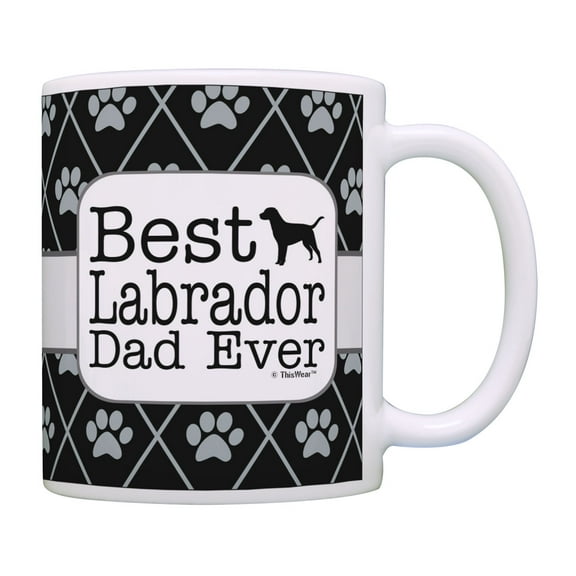 ThisWear Labrador Dog Dad Gifts Best Labrador Dad Ever Labrador Retriever Dog Coffee Mug Labrador Dad