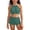 z-260428-1-Mint Green, variant on Girls Two Pieces Swimwear Back Bikini Set Adjustable Straps Bathing Suit 7-16Y