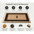 thumbnail image 4 of A1HC Natural Coir Monogrammed Entrance Door Mats, Durable Large Outdoor Rug, Non-Slip, Flock Doormat, Thin-Profile Heavy Duty Door Mat, Indoor Outdoor Front Door, High Traffic Areas, 18" X 30", 4 of 6
