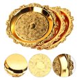 thumbnail image 2 of 6Pcs Fruits Serving Plates Nuts Candy Snack Serving Dish Vintage Metal Serving Trays, 2 of 4
