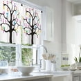 thumbnail image 2 of LALILO Kitchen Curtains and Valances Set of 3 36" Alphabet Window Treatment Tiers for Window Decor, 2 of 5