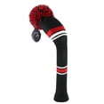 thumbnail image 3 of 1Pcs Golf Club Cover, Knitted Golf Head Cover for 460cc Driver Fairway Woods and Hybrid with Cute Pom Pom and Number Tag, 3 of 7