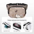 thumbnail image 5 of Hirioo Chicken for Double Layer Waist Bag Adjustable Fanny Pack For Travel Running Hiking, 5 of 9