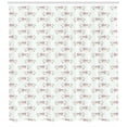 thumbnail image 3 of Owl Print Shower Curtain, Sweet Childish Pattern of Pastel Birds on Leafy Branches, Fabric Bathroom Set with Hooks, 69W X 75L Inches Long, Pale Green Baby Pink Pale Orange, by Ambesonne, 3 of 3