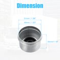 thumbnail image 4 of Unique Bargains 2pcs 1.98" Trailer Axle Dust Cap Cup Grease Cover with 2pcs Rubber Plugs Set for Trailer Camper RV, 4 of 5