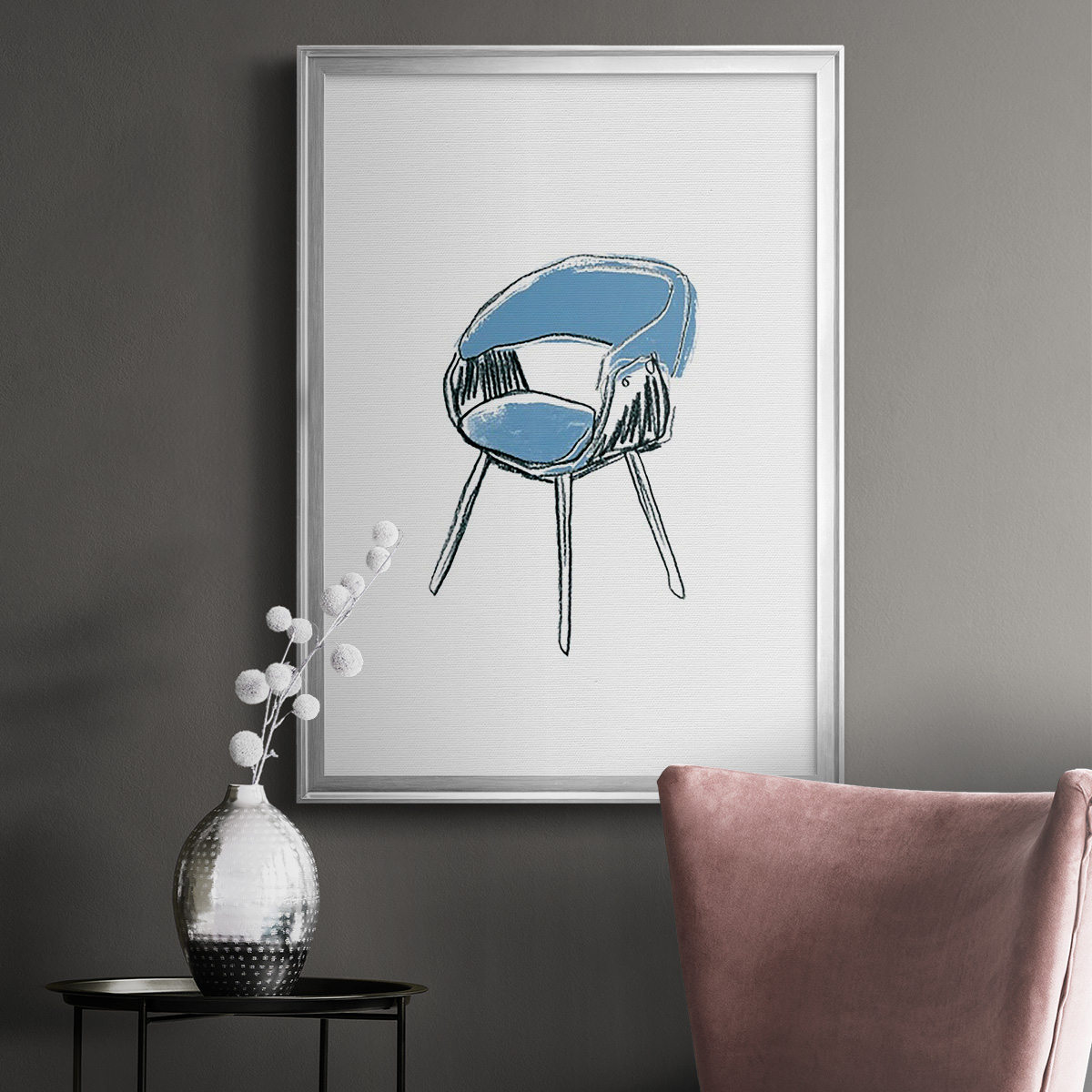 Take a Seat I Premium Framed Print, in Gold, Black, or Silver - Ready to Hang