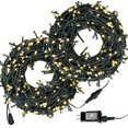 thumbnail image 1 of Cadena de luces navideñas para exteriores 204 pies 600 LED para árbol de Navidad, fiesta de barbacoa, patio o decoración de bodas Adepaton CJWUS-6470, 1 of 7
