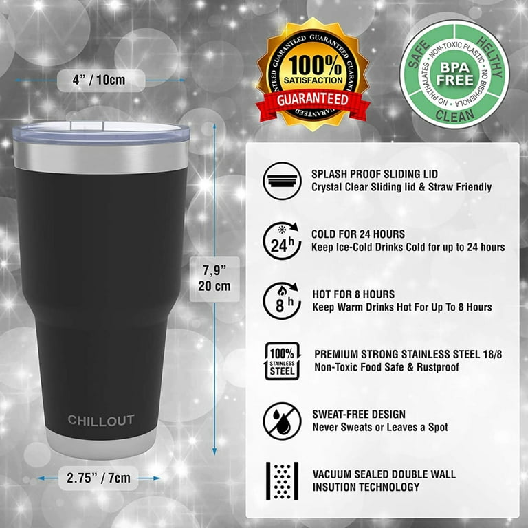 CHILLOUT LIFE Stainless Steel Travel Mug with Handle 40 oz – 6
