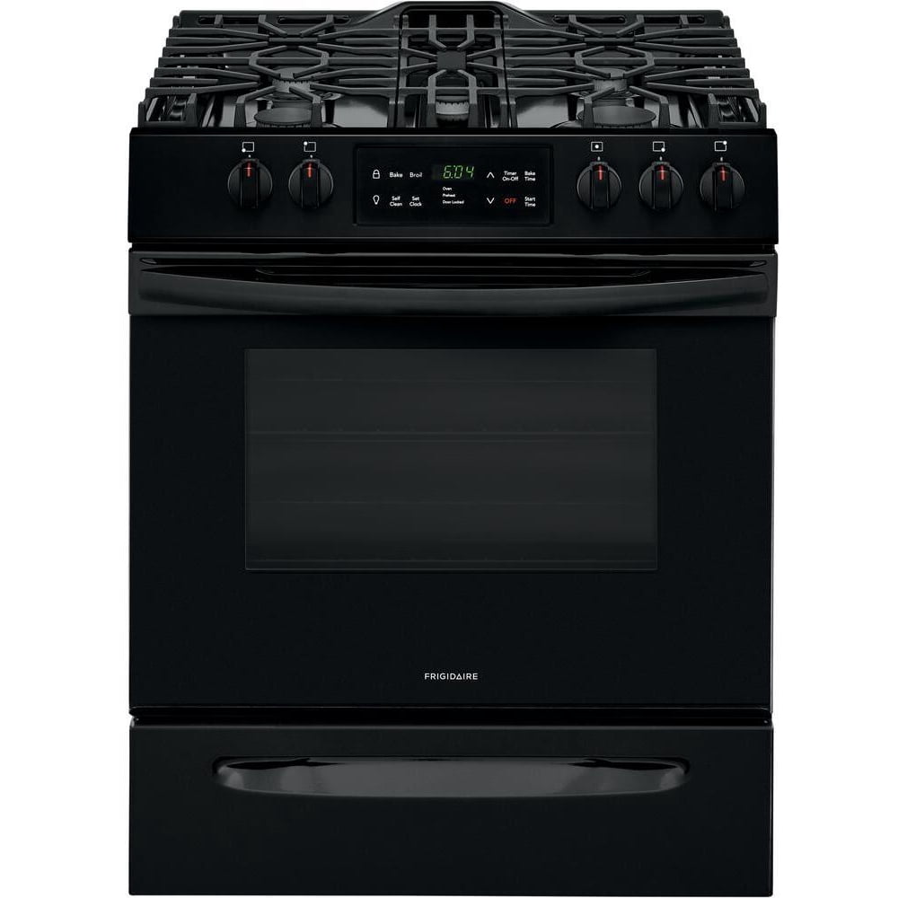 Frigidaire FFGH3054UB 30"" SlideIn Gas Range with 5 Burners 5 Cu. Ft