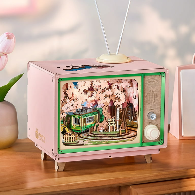Rolife DIY Music Box, 3D Wooden Puzzle Sakura Dreamy Tour Model