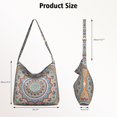 thumbnail image 5 of Sacred Symbolic Mandala Handbag Lightweight Versatile Daily Carry Purse for College Students, 5 of 5