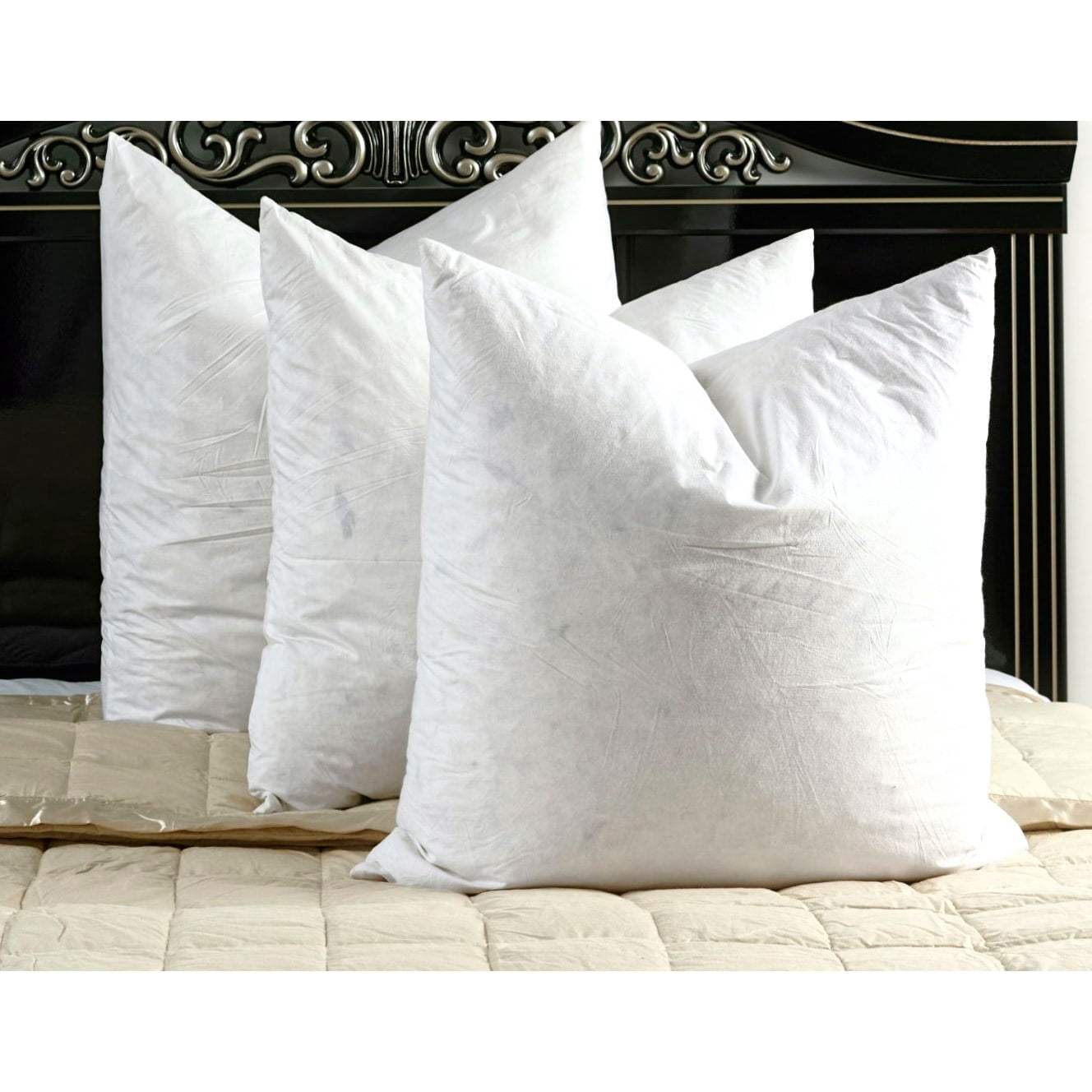 Sunflower EGD-28 White Goose Down Euro Pillow - 28 x 28 in. -Pack of 2