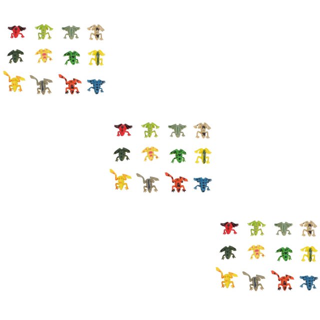 Rana de simulación, 36 piezas, pequeñas figuras en miniatura, ranas, juguetes para niños, figuras de animales para niños, PVC