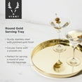 thumbnail image 3 of Viski Round Gold Serving Tray, Stainless Steel with Gold Plating, Perfume Tray, 3 of 6
