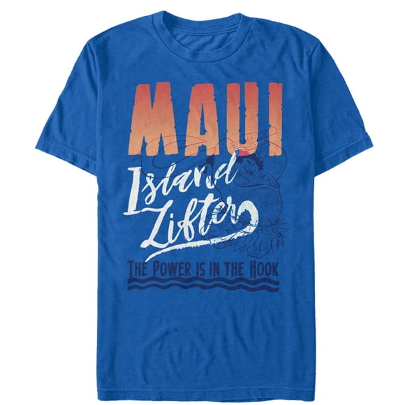 T-Shirt Moana Maui Power Hook pour Homme - Bleu Royal - X Large