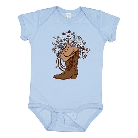 

Inktastic Cowgirl Rodeo Western Boot Gift Baby Girl Bodysuit