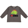 thumbnail image 3 of Inktastic Dinosaur I Love Dinos Prehistoric Jurassic Animal Boys or Girls Long Sleeve Toddler T-Shirt, 3 of 5