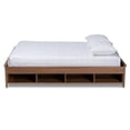 thumbnail image 3 of Bowery Hill Traditional Wood Full Size Storage Bed Frame in Ash Walnut Brown, 3 of 6