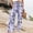 017 Multicolor, variant on Womens Wide Leg Pant Boho Floral Printed Summer Palazzo Pants Casual Loose Flowy Beach Vacation Trousers