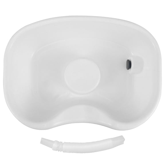 AURARMLET Portable Shampoo Sink Hair Washing Basin White For Elderly Bedridden Supplies 1 PCS