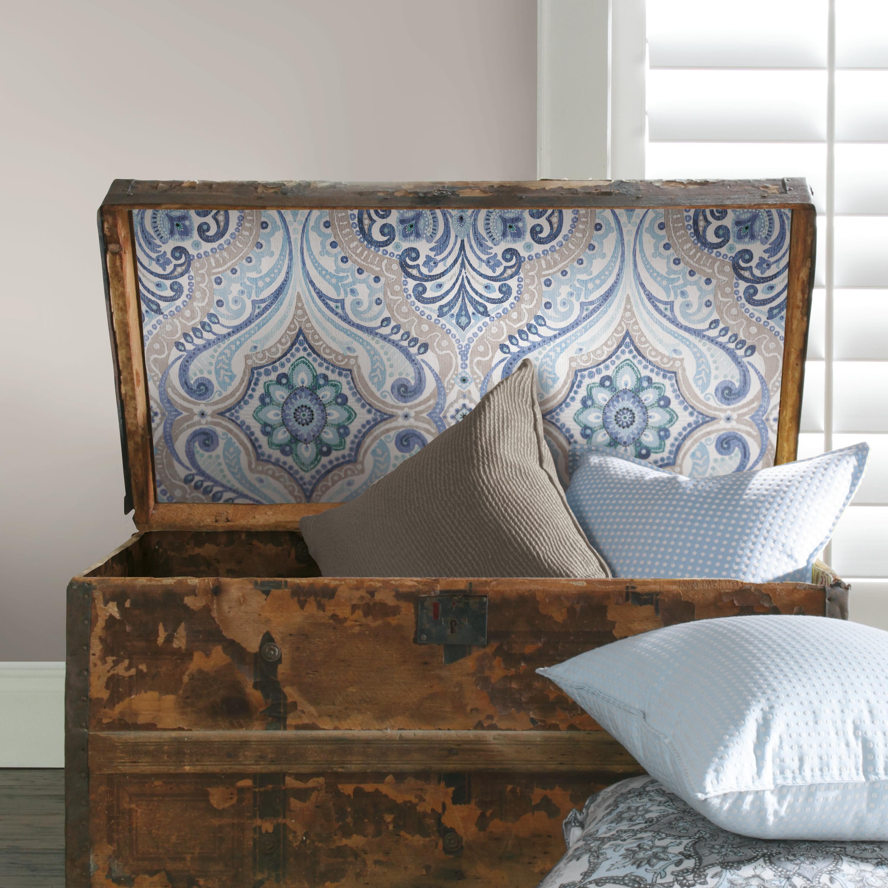 RoomMates Bohemian Damask Peel and Stick Wallpaper