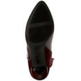 thumbnail image 4 of ALFANI Womens Burgundy Arch Support Cushioned Hakuu Almond Toe Kitten Heel Zip-Up Boots Shoes 11 M, 4 of 4