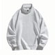thumbnail image 2 of Blusa y camisa de manga larga con cuello alto para hombre, color liso, con cremallera y forro polar, blusa de manga larga con cuello alto para hombre, blusa de poliéster para hombre, 2 of 9