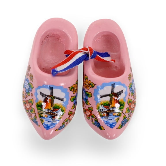 Pink Windmill Wooden Shoes