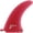 Red, variant on Ray Gun Fins Fiberglass / Volan Red Single Fin - 7.5"