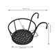 thumbnail image 4 of Maceta Colgante, 2 Uds. Macetas Colgantes de Hierro Macetas Florero Barandilla Colgante Soporte para Plantas Balcón Macetas Valla para Jardín Hogar Patio Decoración,Dispensadores de Cereales, 4 of 9
