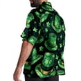 thumbnail image 3 of Saint Patrick's Day Men's Short Sleeve Beach Shirts, Casual Printed Poplin Button Down, Unisex Summer Hawaiian Shirt, 3 of 6