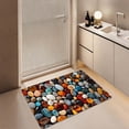 thumbnail image 5 of Small Pebble Stone Bath Mat, Non Slip Textured Shower Flooring, Drainage Rug For Tub, 5 of 5