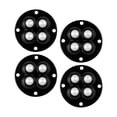 thumbnail image 3 of 4 piezas de ruedas giratorias giratorias para caja de almacenamiento perlas de pegamento negro Zulema rodillo de ricino, 3 of 8
