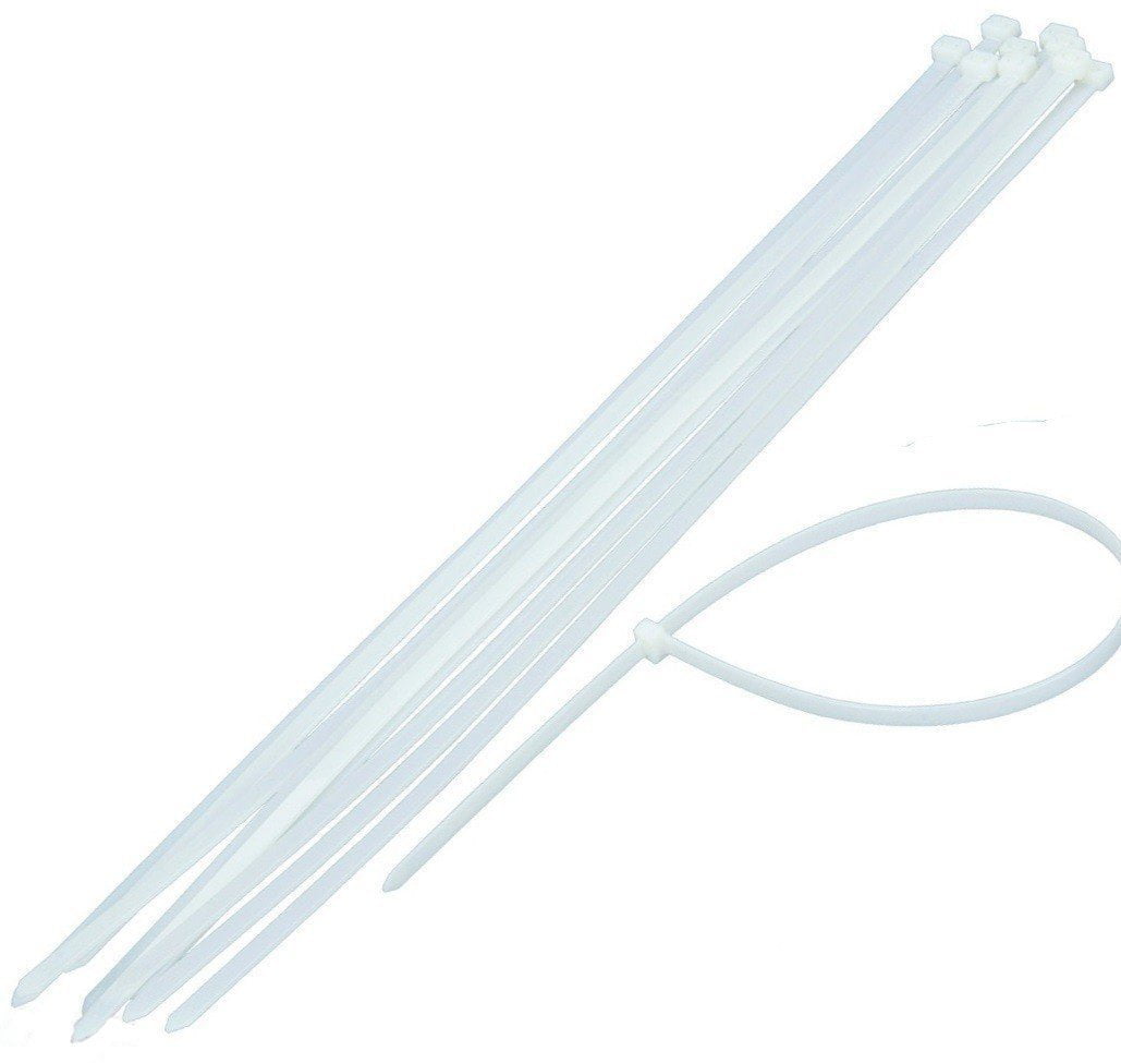 Cable Ties Heavy Duty White 160lb Strength 24" Large Tie Wraps FAST SHIP 10 