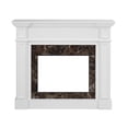 thumbnail image 2 of White Fireplace Mantel Shelf - 45.6"W Compact MDF Fireplace Surround, Modern Indoor Mantel for 23" Fireplace (Fireplace NOT Included), 2 of 5
