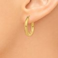 thumbnail image 3 of 10k Yellow Gold 3mm Tube Hoop Earrings Round, 3 of 8