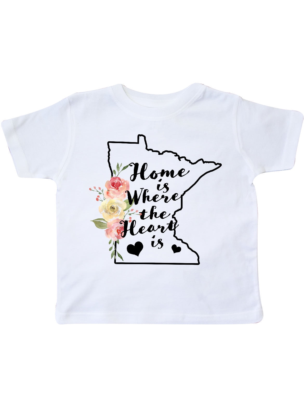 inktastic Washington Home is Where The Heart is with Toddler Long Sleeve T-Shirt