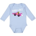 thumbnail image 3 of Inktastic Born to Race- Pink Race Car Boys or Girls Long Sleeve Baby Bodysuit, 3 of 5