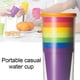 thumbnail image 3 of Cateissary 7 piezas de vasos apilables para beber, reutilizables para el hogar, adultos, niños, viajes, colores brillantes, juego de vasos para Almacenamiento y organización del hogar, 3 of 6