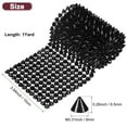 thumbnail image 3 of Uxcell 1 Yard Sew Stitch on Spikes Stud Cone 12Rows Plastic Black Spike Rivet for DIY Crafts, Clothing, Bags, 3 of 6
