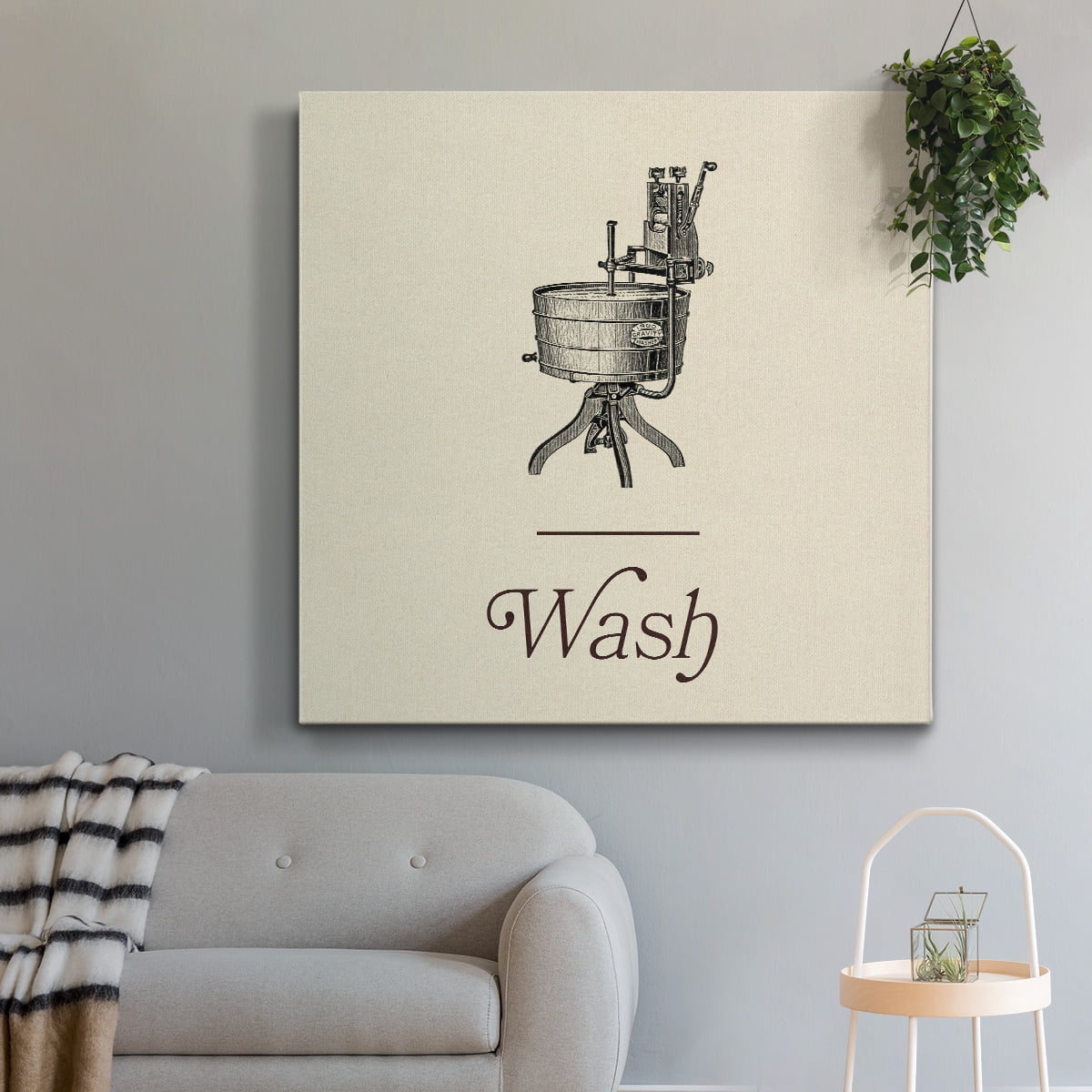 Wexford Home Laundry Sign I-Premium Gallery Wrapped Canvas, 40" x 40" - Ready to Hang